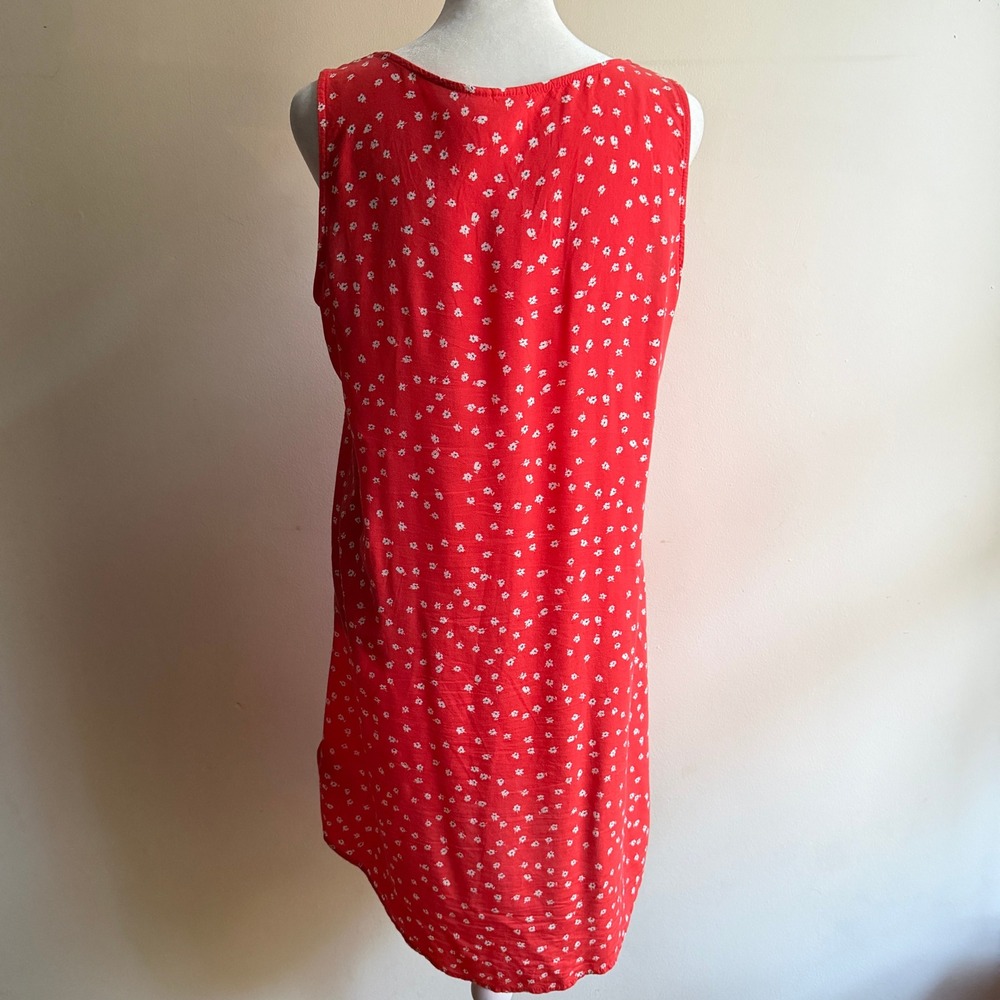 Gap Women's Floral Summer Dress Small Button Front Shift Red - Picture 3 of 6